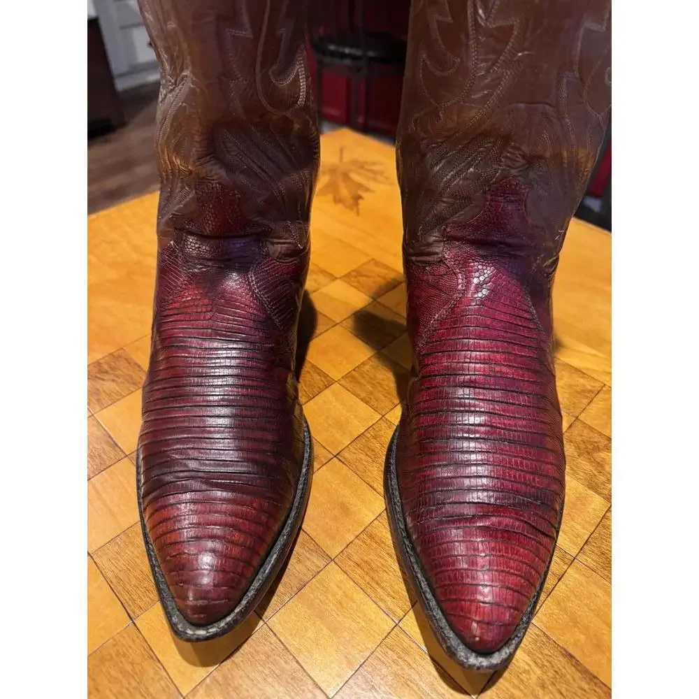 Pre Owned‎ Exotic Lizard Skin Cowboy Boots style #8301 sz 10D